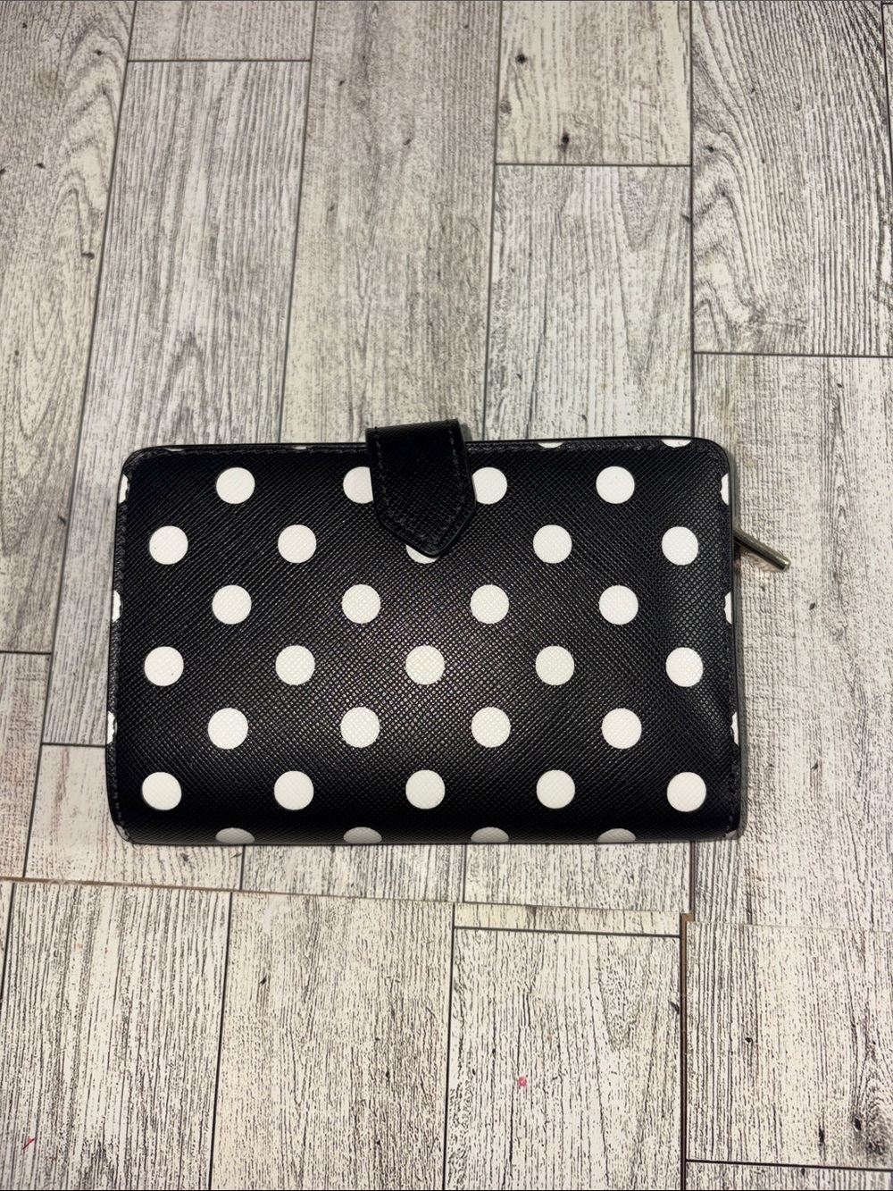 kate spade Black & White Polka Dot Zip Wallet - Picture 2 of 4